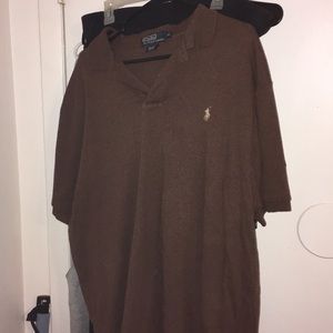 Brown men’s polo shirt